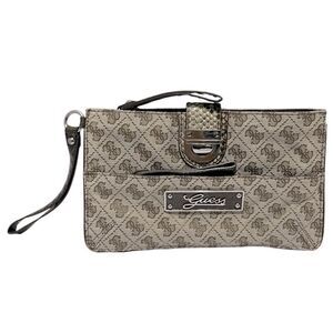 Guess Iconic Women’s Logo Clutch Wristlet